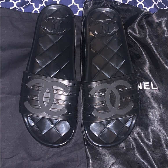 CHANEL | Shoes | Chanel Jelly Slides | Poshmark